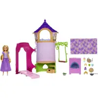 Disney Princess Rapunzels Turm Spielset, inkl. Chamäleon & Accessoires