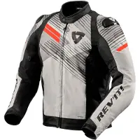 REV'IT! Revit Apex H2O Motorrad Textiljacke, grau/rot, S