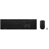 Lenovo 4X31K03945, Volle Größe (100%), Kabellos, RF Wireless + Bluetooth, Scherenschalter, Grau, Maus enthalten