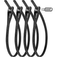 Hiplok Z LOK, Kabelbinder, Schwarz, Stahl, 20 g, 40 cm, 4 Stück(e)