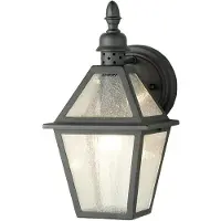 Elstead Lighting Elstead Polruan Außen-Wandleuchte E27 Schwarz IP44