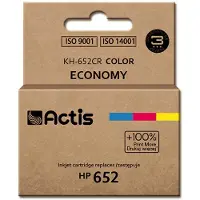 Actis KH-652CR Tintenpatrone (Ersatz für 652 F6V24AE; Standard; 15ml; farbe), Standardertrag, Cyan, Magenta, Gelb, Tinte auf Farbstoffbasis, 18 ml, 1 Stück(e), Einzelpackung