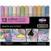 Zieler Paint Markers Pastel Medium Marker