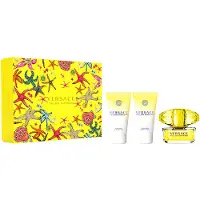 Versace Yellow Diamond Woda toaletowa 50ml + Balsam do ciała 50ml + Żel pod prysznic 50ml