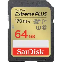 SanDisk SDSDXW2-064G-GNCIN, 64 GB, SDXC, Klasse 10, 170 MB/s, 60 MB/s, Class 3 (U3)