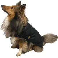Fashion Dog Hunde-Regenmantel mit Fleecefutter - Schwarz 33 cm 1 St