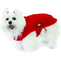 Fashion Dog Fleece-Hundemantel - Rot 36 cm 1 St