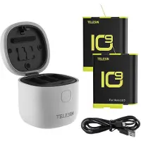 Telesin Allin Ladebox Für GoPro 9/10/11 mit 2x Akku