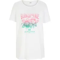 Bonprix Oversize-Passform, Kurzarm-Design, aus Baumwolle, Casual Stil