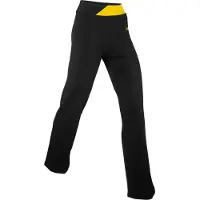 Bonprix Sporthose aus Baumwoll-Stretch, Bootcut, Slim fit, Kontrastdetail am Bund