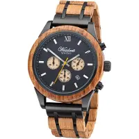 Waidzeit Chronograph Whisky Scotts mit Holzarmband