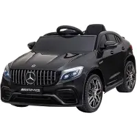 HOMCOM Kinderfahrzeug Elektroauto Mercedes-Benz Fernbedienung MP3 Kunststoff 2 Farben