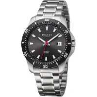 Regent Herren Armbanduhr BA-755 Edelstahl