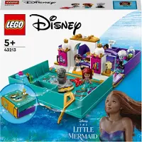 LEGO 43213 Disney Prinzessin Die kleine Meerjungfrau Märchenbuch Spielzeug zum Bauen für Kinder, Mädchen und Jungen ab 5 Jahren mit Arielle und Prinz Erik Mikro-Puppen, 2023 Film