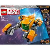 LEGO 76254 Marvel Baby Rockets Schiff, Guardians of the Galaxy Volume 3 Bau-Spielzeug für Kinder mit Superhelden-Minifigur und Raumschiff, Weltraum-Set