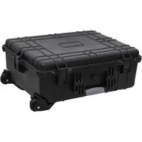vidaXL Flugkoffer mit Rollen Schwarz 63x50x23 cm PP