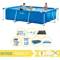 Intex Rechteckiger Frame Pool - 300x200x75 cm - 8-teilig S30196