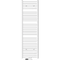 LuxeBath Badheizkörper Mittelanschluss 500 x 1800 mm Weiß gerade mit Thermostat und Anschlussgarnitur Eck Wand Weiß - Heizkörper, ohne Heizstab