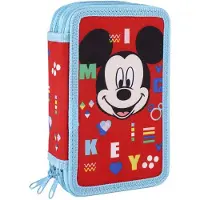 Disney Mickey gefülltes 3-stöckiges Federmäppchen