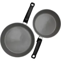 Fissler Ceratal Comfort Pfannen-Set / 2-teilig, Aluminium-Pfanne, Keramik-beschichtet (24+28 cm) Ceramic Bratpfanne antihaftend – Induktion