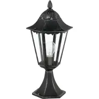 Eglo Sockellampe Navedo, schwarz/silber, Höhe 47 cm