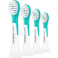 Philips Sonicare For Kids For Kids HX6034/33 Mini-Bürstenköpfe für Schallzahnbürste, 2 Stück(e), Türkis, Medium, Gummi