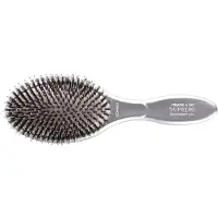 Olivia Garden Expert Care Oval Boar &amp; Nylon Bristles Silver Bürste