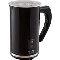 Adler AD 4478, Automatic milk frother/warmer, Schwarz, Weiß, Edelstahl, 115 ml, 240 ml, 0,24 l
