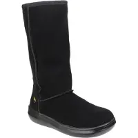 Rocket dog - Damen Lange Stiefel "Sugardaddy", Leder FS6937 (38 EU) (Schwarz)