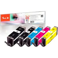 Peach PI100-187, Hohe (XL-) Ausbeute, Schwarz, Cyan, Magenta, Foto schwarz, Gelb, 22 ml, 11 ml, 5 Stück(e), 515 Seiten