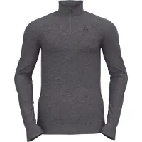 Odlo - Technischer Baselayer - Active Warm Baselayer Top Turtle Neck Half Zip M Steel Grey Melange für Herren - Größe S - Grau