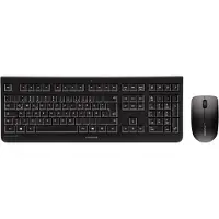 Cherry DW 3000, Kabellos, RF Wireless, Mechanischer Switch, QWERTZ, Schwarz, Maus enthalten