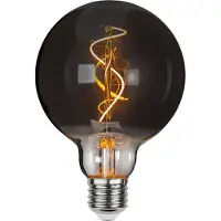 Star Trading LED-Globe G95 Filamentoptik E27 3W 1800K Rauchglas