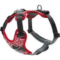 Hunter Geschirr Divo Reflect Rot/Grau XS