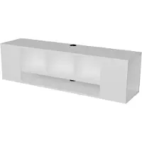 Skye Decor , Paldi - White, Fernsehtisch, Weiß, 100 % MELAMINBESCHICHTETE SPANPLATTEN, 135 x 35,2 x 39 cm