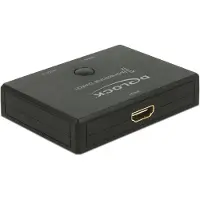 DeLOCK 18749, HDMI, Kunststoff, Schwarz, 3840 x 2160 Pixel, 62 mm, 82 mm