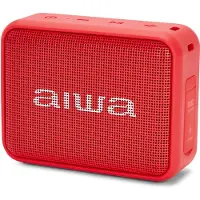 Aiwa BS-200RD, 1.0 Kanäle, 6 W, Kabellos, Tragbarer Mono-Lautsprecher, Rot, Tasten