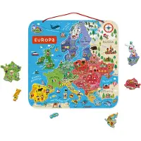 Janod Magnetische Karten Europa Version Italienisch Mehrfarbig 7-12 Months Mehrfarbig 7-12 Months