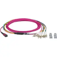 EFB Elektronik MTP-F/LC 8-Fasermatrix Patchkabel OM4,LSZH erika-violett, 1m, Anwendung: Geeignet fü