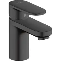 Hansgrohe Vernis Blend Einhebel-Waschtischmischer, ohne Ablaufgarnitur, Ausladung 89 mm, 71558670, Farbe: Mattschwarz