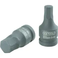 Ks Tools 1/2" Kraft-Bit-Stecknuss Innensechskant, kurz