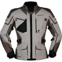 Modeka Panamericana 2 Motorrad Textiljacke, grau/braun, 5XL