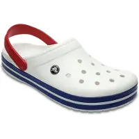 Crocs Crocband, Männlich, Erwachsener, Blau, Rot, Weiß, Einfarbig, 42 - 43, Geschlossene Sandalen