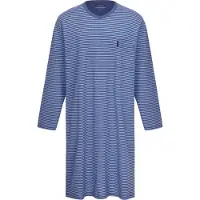 Ammann Pyjama "Nachthemd 1/1 Arm Men / Nightwear", Herren, Gr. 52, blau (polo), Obermaterial: 100% Baumwolle CO., Homewear-Sets Pyjama