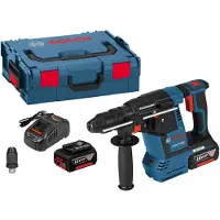 Bosch Powertools Akku-Bohrhammer mit SDS plus GBH 18V-26 F, mit 2 x 5.0 Ah Li-Ion Akku, L-BOXX - 0611910007