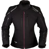 Modeka Takuya Damen Motorrad Textiljacke, schwarz, 44