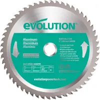 Evolution 230 mm / 80 Zähne TCT Widia-Säge zum Schneiden von Aluminium