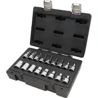 Beta Torx FTX Steckschlüsselsatz 1/2 Zoll 17 Teile Kunststoffkoffer