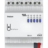 Theben 4940212 KNX Schaltaktor, 4 Kanäle, 25 A RM 4 H KNX