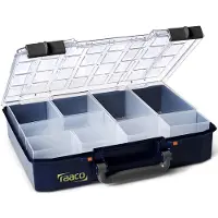Raaco CarryLite 80 4x8-9, Blau, Polycarbonat (PC), Polypropylen (PP), 337 mm, 278 mm, 79 mm, 987 g